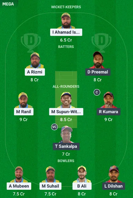 RL vs SUL Dream11 Team 1