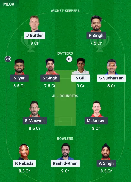 Dream11 Team Choice 1