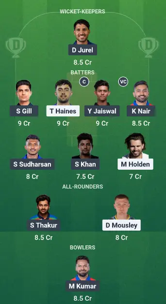Dream11 Team Option 1