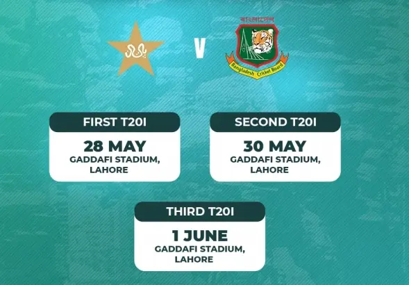 T20I series between Pakistan and Bangladesh begins Wednesday