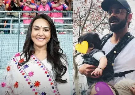 Preity Zinta and Virat Kohli